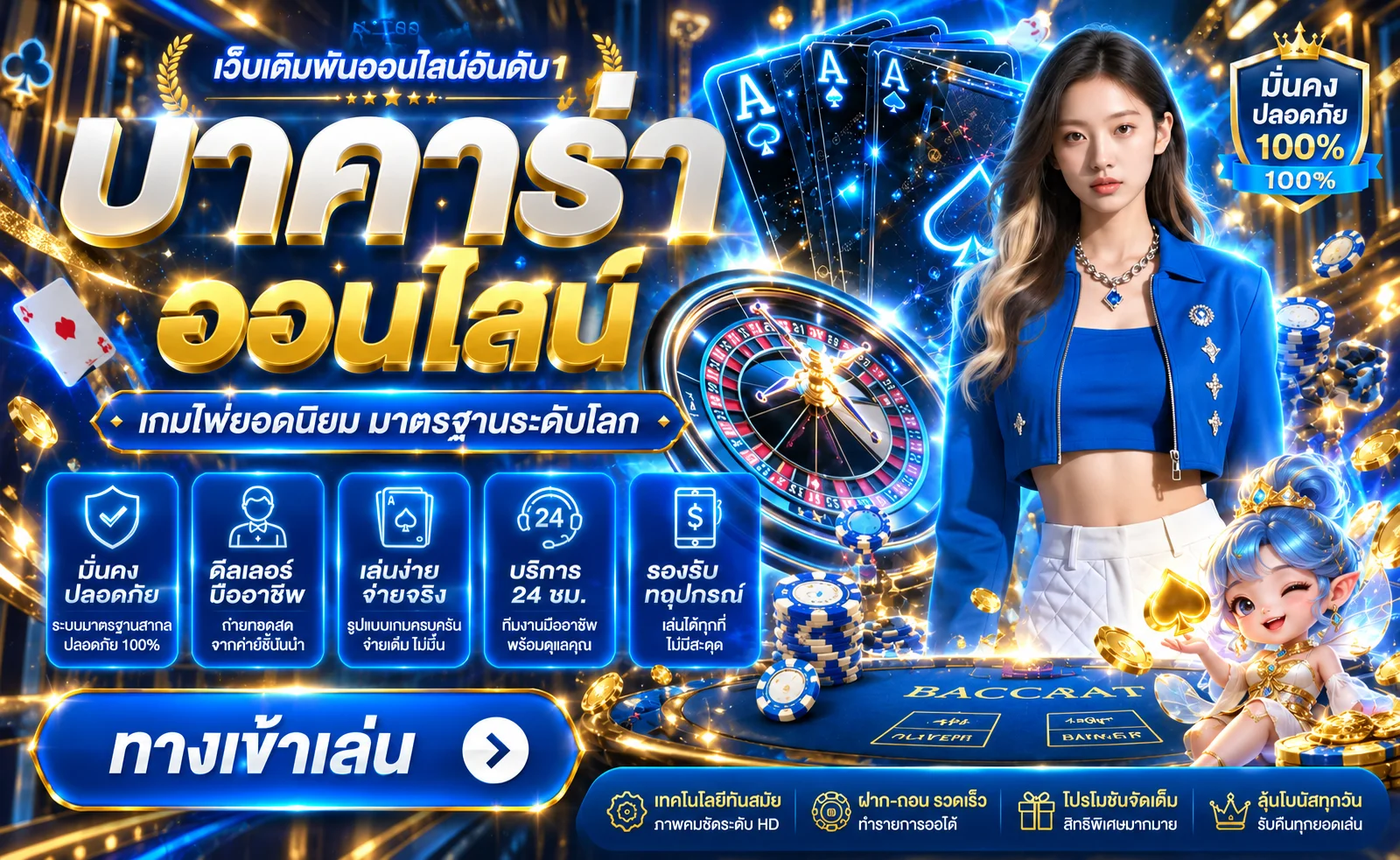 คาสิโนออนไลน์ OSCARS59 โต๊ะสดและระบบดูแลผู้เล่น